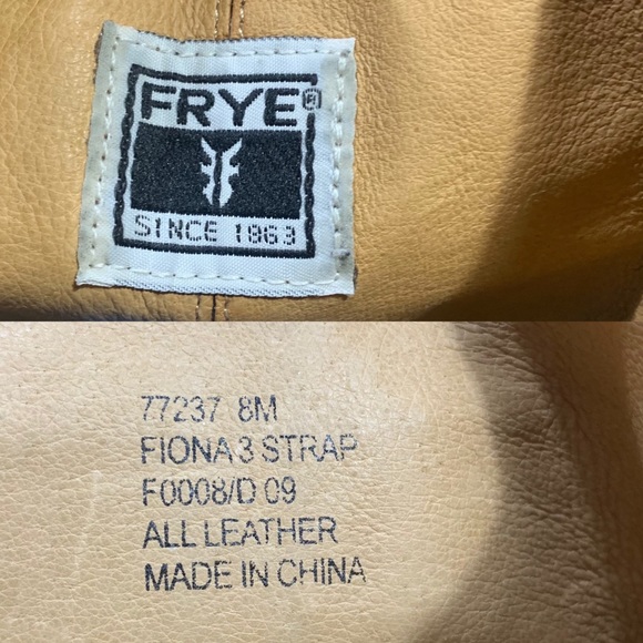 Frye Fiona Three Strap Black Leather Heeled Pull On Boots Sz 8M/7M - Picture 7 of 16